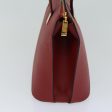 CELINE Hand Bag Leather Red 76090 Fashion