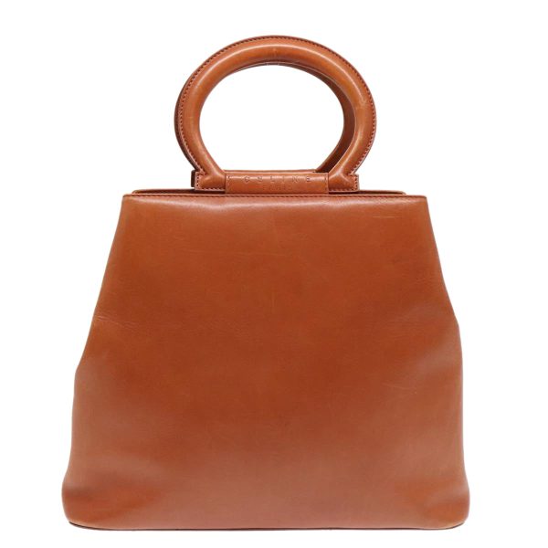 CELINE Hand Bag Leather Gold Brown yk15024 Online Hot Sale