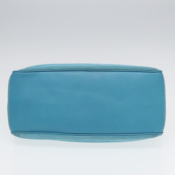 CELINE Hand Bag Suede Blue 84759 For Discount