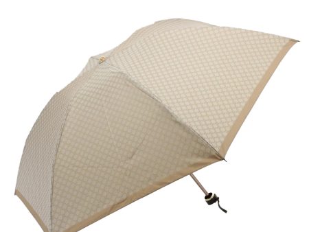 CELINE Macadam Canvas folding Umbrella Nylon Beige bs9906 Supply