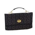 CELINE C Macadam Canvas Hand Bag Navy 72328 on Sale