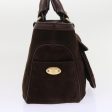 CELINE Hand Bag Suede Leather Brown 56762 Supply