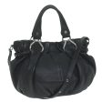 CELINE Hand Bag Leather Black bs11458 Supply