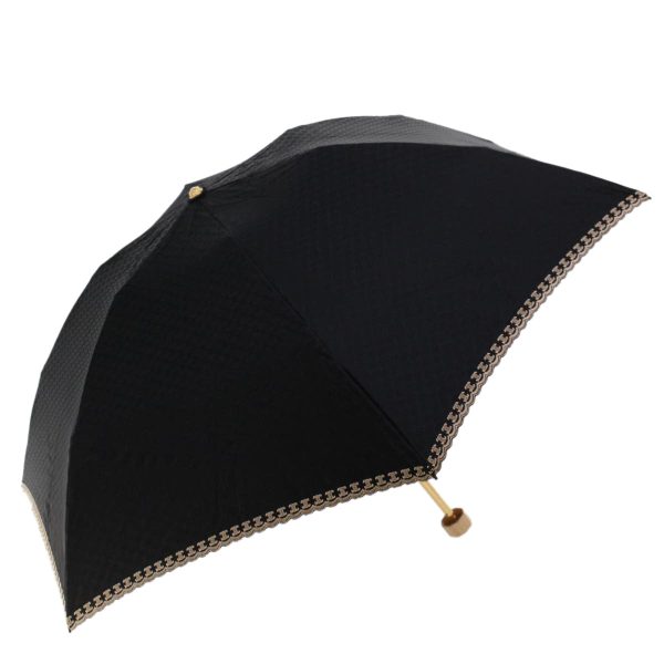 CELINE Macadam Canvas Folding Umbrella Nylon Black yk7406B For Discount