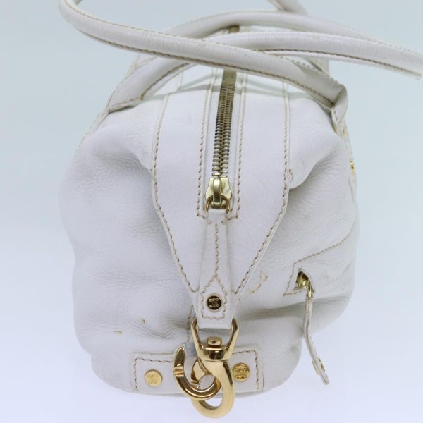 CELINE Hand Bag Leather White 71541 Sale