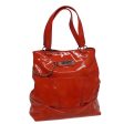 CELINE Hand Bag Enamel Orange 78274 For Sale