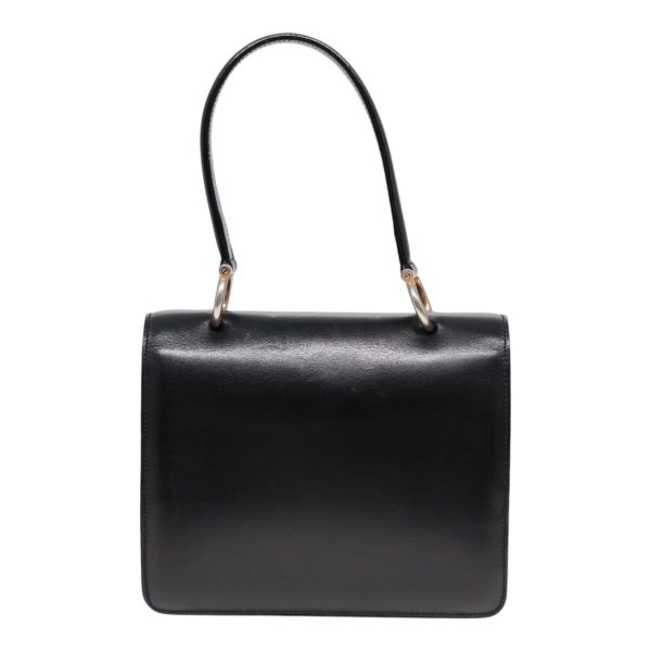 CELINE Hand Bag Leather Black Gold yk14815 For Discount