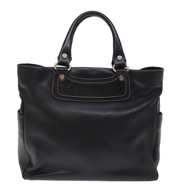 CELINE Boogie bag Hand Bag Leather Black yk12744 Hot on Sale