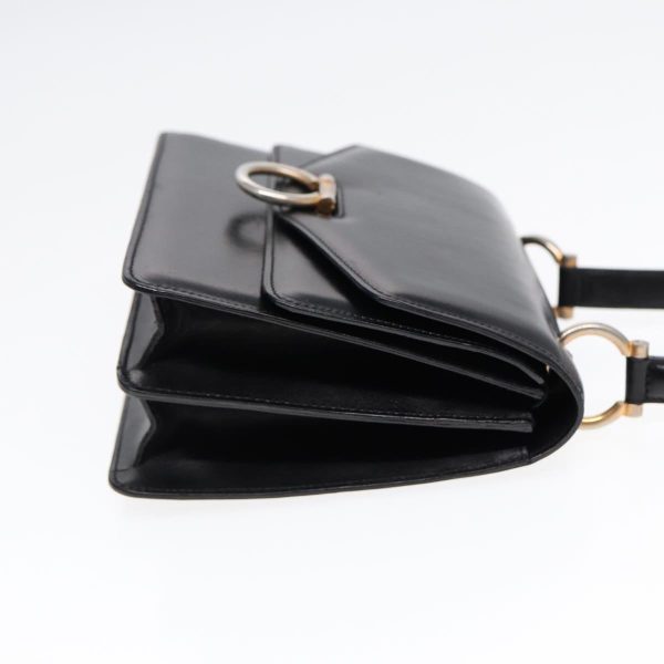 CELINE Hand Bag Leather Black Gold yk14815 For Discount