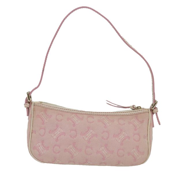 CELINE C Macadam Canvas Shoulder Bag Pink 81604 Hot on Sale