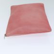 CELINE Clutch Bag Leather Pink 76410 on Sale