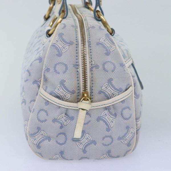 CELINE C Macadam Canvas Hand Bag Light Blue 75688 Hot on Sale