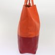 CELINE Hand Bag Leather Orange ep3321 Discount