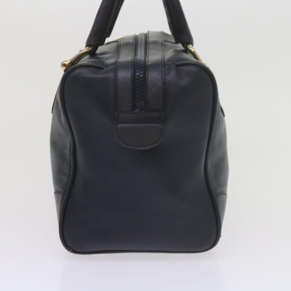 CELINE Hand Bag Leather Navy bs10419 Supply