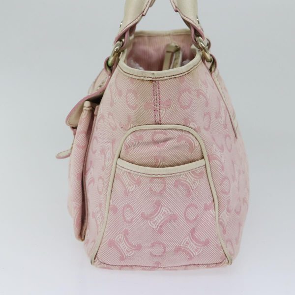 CELINE C Macadam Canvas Hand Bag Pink 71536 on Sale