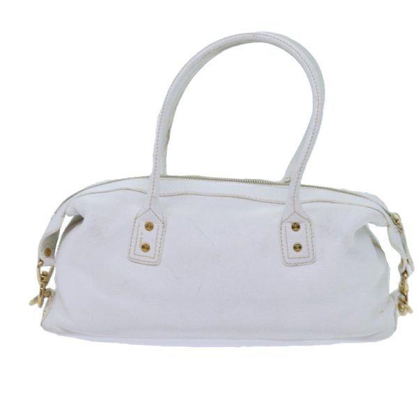 CELINE Hand Bag Leather White 71541 Sale