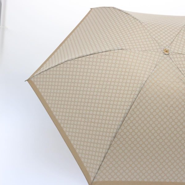 CELINE Macadam Canvas folding Umbrella Nylon Beige bs9906 Supply