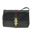 CELINE Horse Carriage Shoulder Bag Leather Navy bs8618 Discount