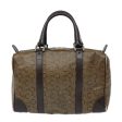 CELINE C Macadam Canvas Hand Bag Brown Gold 88971 on Sale