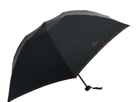 FENDI Folding Umbrella Nylon Black  bs9904 Online Hot Sale