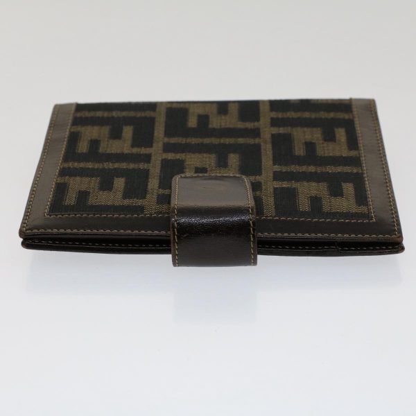 FENDI Zucca Canvas Day Planner Cover Black Brown  yk8175 Sale