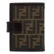 FENDI Zucca Canvas Agenda Day Planner Cover Brown  ac2173 Cheap