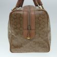 CELINE C Macadam Canvas Hand Bag PVC Leather Beige 90593 Hot on Sale