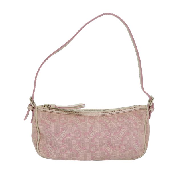 CELINE C Macadam Canvas Shoulder Bag Pink 81604 Hot on Sale