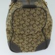 CELINE C Macadam Canvas Boston Bag Brown bs11460 Online Hot Sale