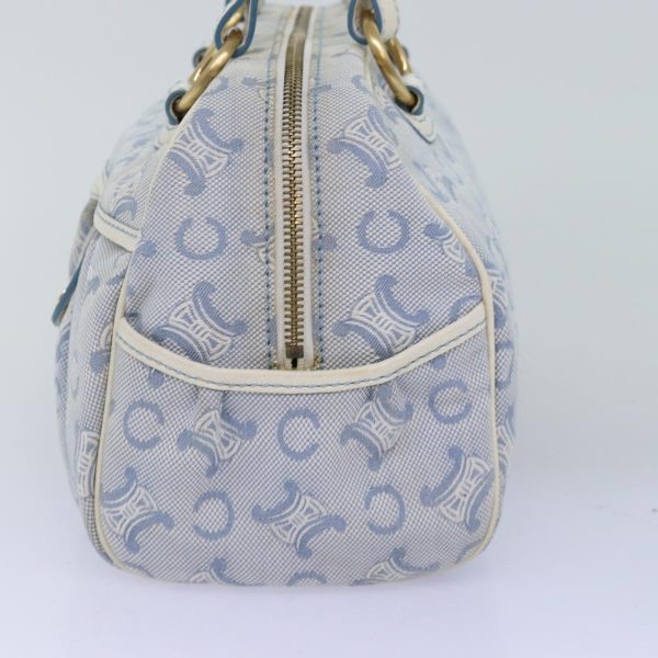 CELINE C Macadam Canvas Hand Bag Light Blue 75688 Hot on Sale