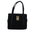 CELINE Hand Bag Suede Black ar12225 Cheap