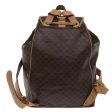 CELINE Macadam Canvas Backpack PVC Leather Brown bs6391 Online Hot Sale