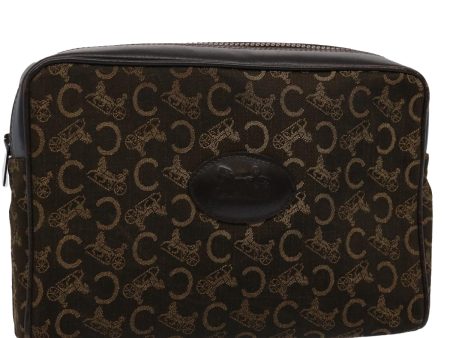 CELINE C Macadam Canvas Clutch Bag Brown hk918 Hot on Sale