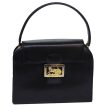 CELINE Hand Bag Leather Black 81636 For Sale