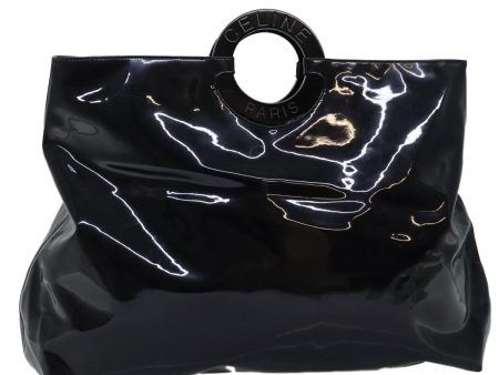 CELINE Hand Bag Patent leather Black 71034 Online Hot Sale