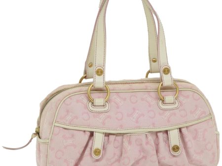 CELINE C Macadam Canvas Shoulder Bag Pink yk10678 Hot on Sale