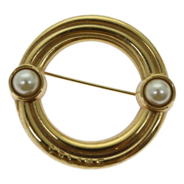 CELINE Circle Brooch metal Gold ar11594B Online Hot Sale