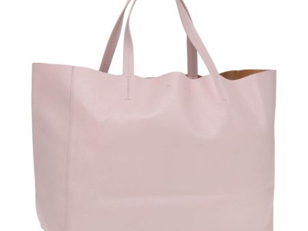 CELINE Horizontalkava Tote Bag Leather Pink Gold 88614 Online