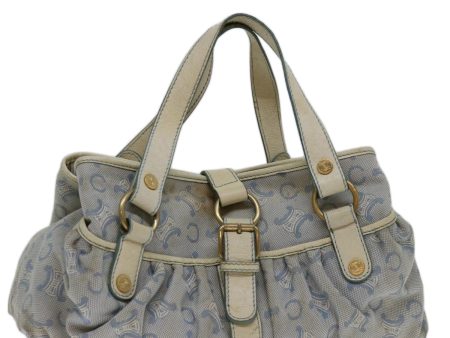 CELINE C Macadam Canvas Hand Bag Blue White yk11413 Online Hot Sale