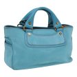 CELINE Hand Bag Suede Blue 84759 For Discount