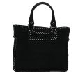 CELINE Hand Bag Suede Black bs6034 Fashion