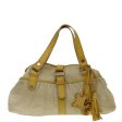 CELINE Hand Bag Canvas Yellow bs12770 Online Hot Sale