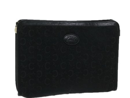 CELINE C Macadam Canvas Clutch Bag Black ac2823 Discount