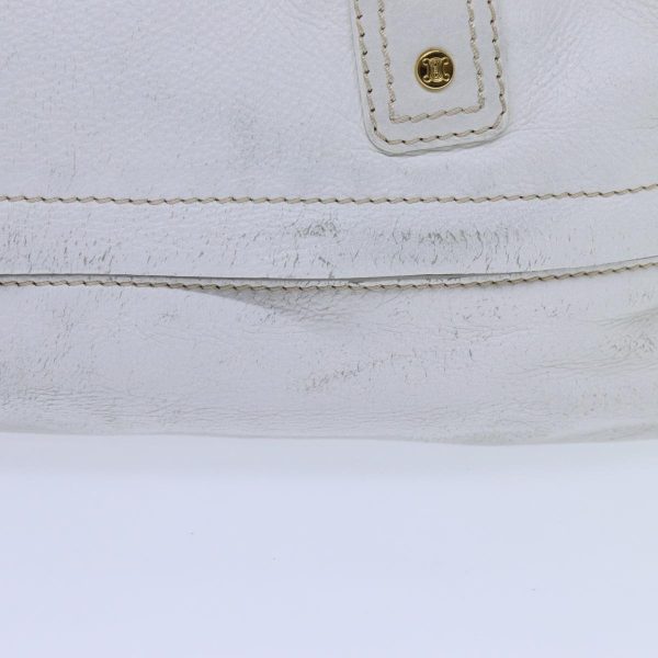 CELINE Hand Bag Leather White 71541 Sale