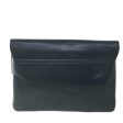 CELINE Horse Carriage Clutch Bag Leather Navy 54881 For Cheap