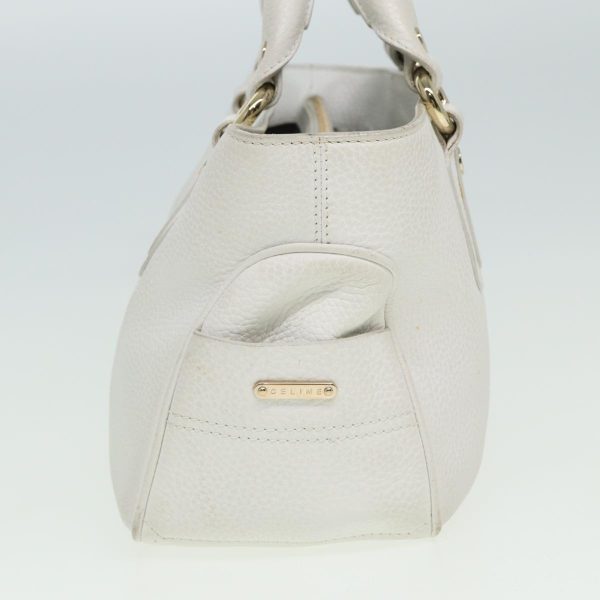 CELINE Boogie bag Hand Bag Leather White yk13610 Online Sale