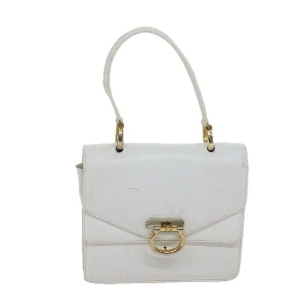 CELINE Hand Bag Leather White 71163 Online Hot Sale