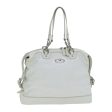 CELINE Hand Bag Enamel White 81909 Fashion