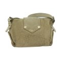 CELINE C Macadam Canvas Shoulder Bag Suede Beige yk10490 Cheap