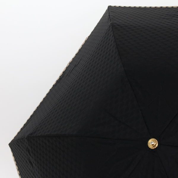 CELINE Macadam Canvas Folding Umbrella Nylon Black yk7406B For Discount